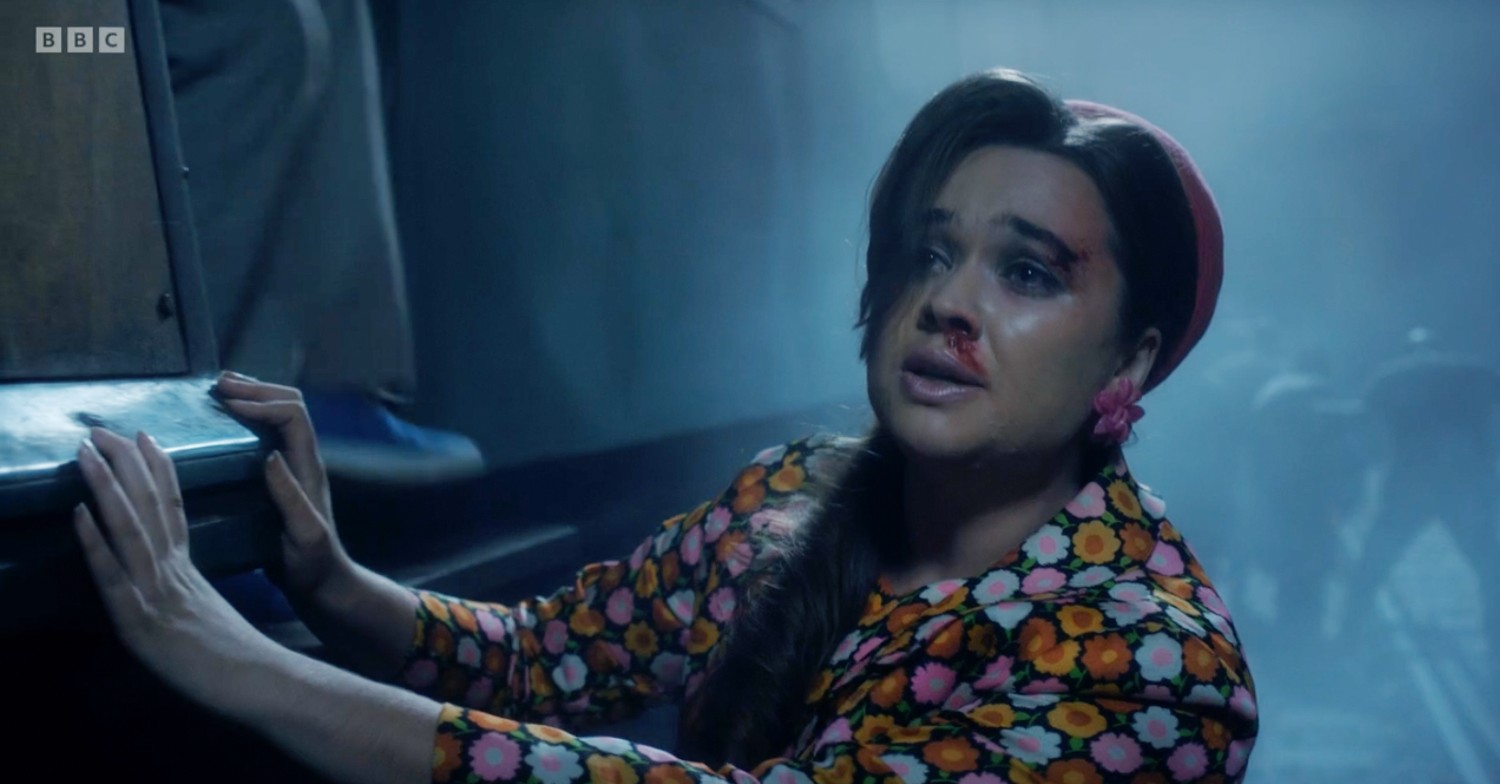 Nurse corrigan after the train crash on call the midwife