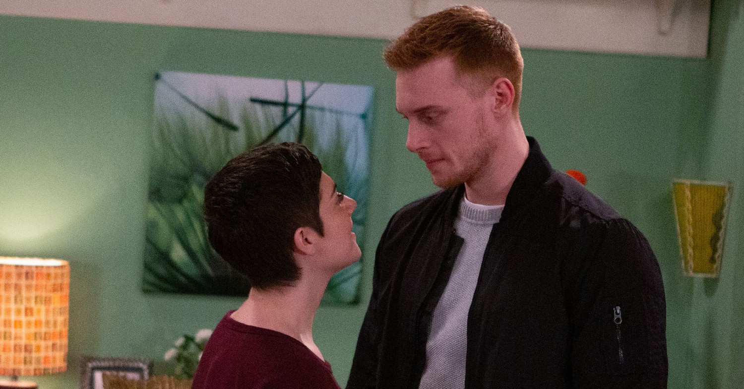 Emmerdale stars Isabel Hodgins and Max Parker in the soap (Credit: ITV)