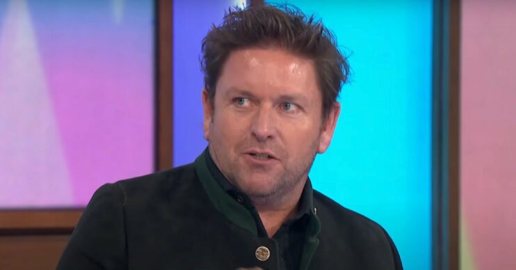 James Martin speaking on Loose Women