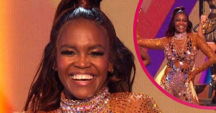 Oti Mabuse dances on Dancing On Ice