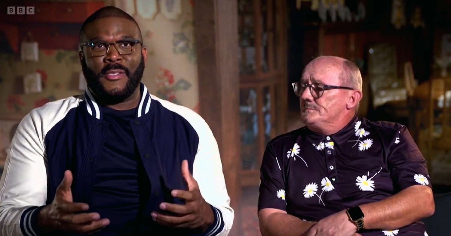 Brendan O'Carroll and Tyler Perry on The One Show