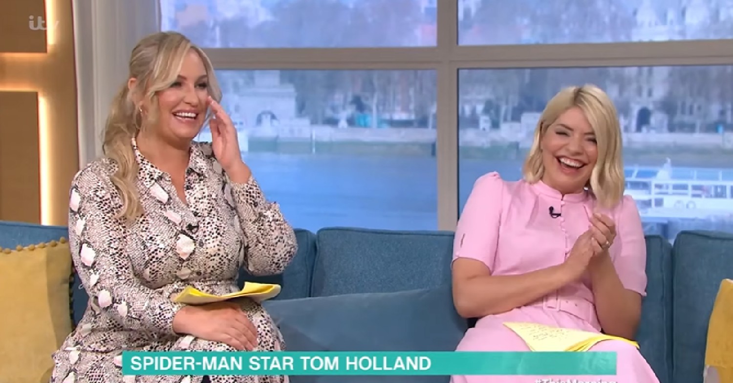 Josie Gibson laughs on This Morning with Holly