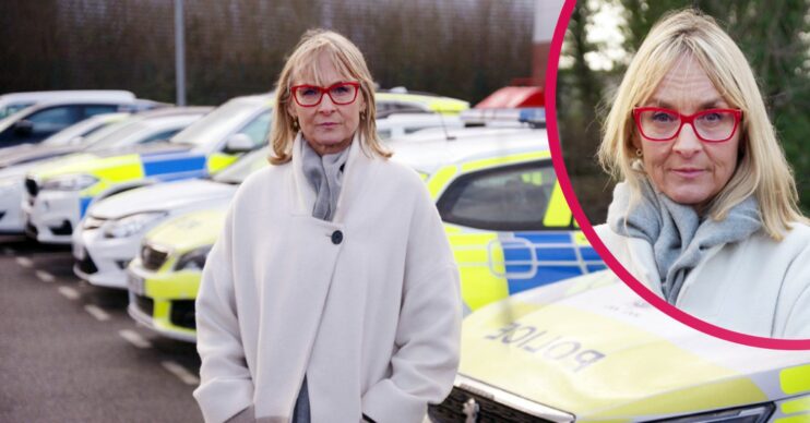 Louise Minchin looking upset in show about her stalker