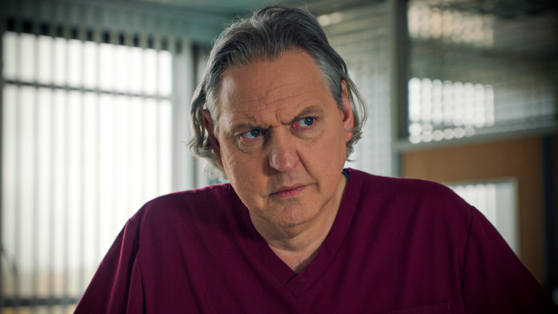 Holby City Sacha Levy is very unsure 