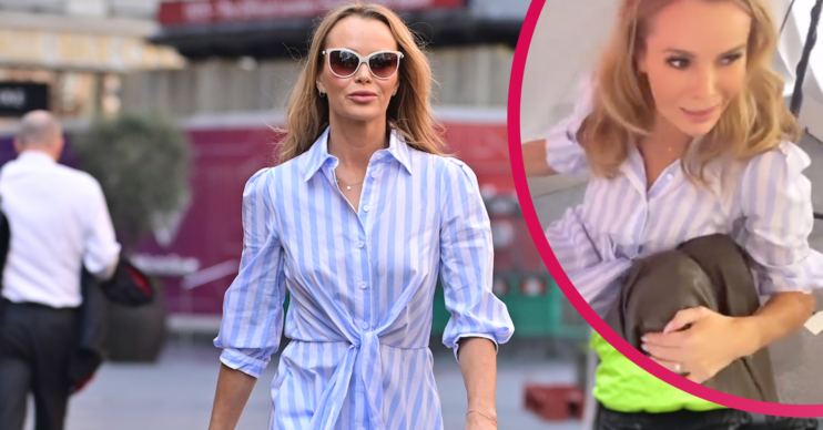 Amanda Holden flashes knickers on Instagram