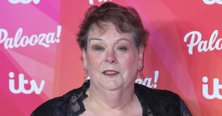 Anne Hegerty on the red carpet