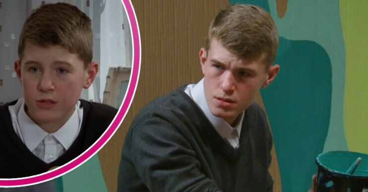 Arthur looking worried and annoyed in Emmerdale