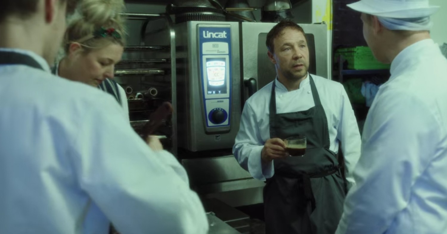 Stephen Graham as chef Andy in Boiling Point on Netflix