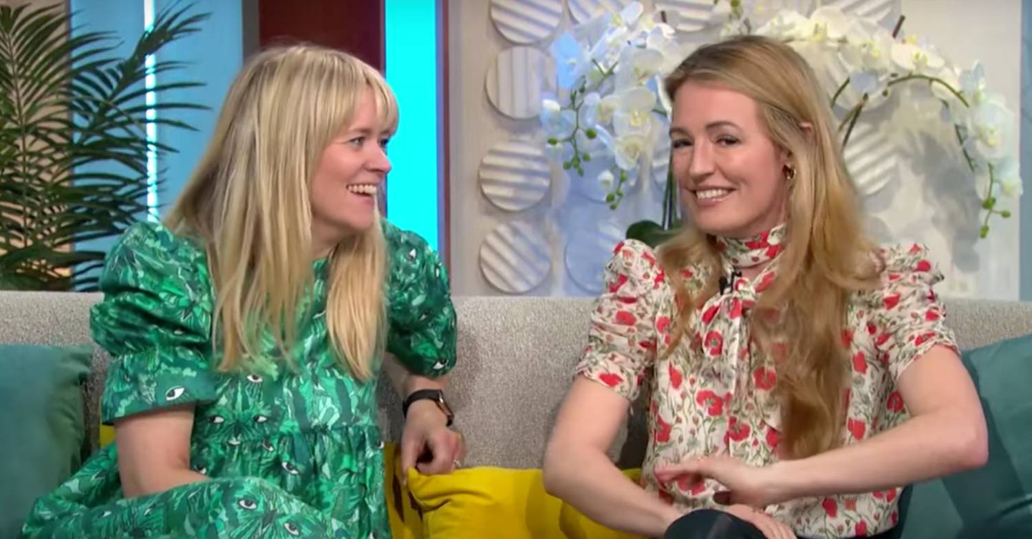 Edith Bowman and Cat Deeley promote their podcast on Lorraine