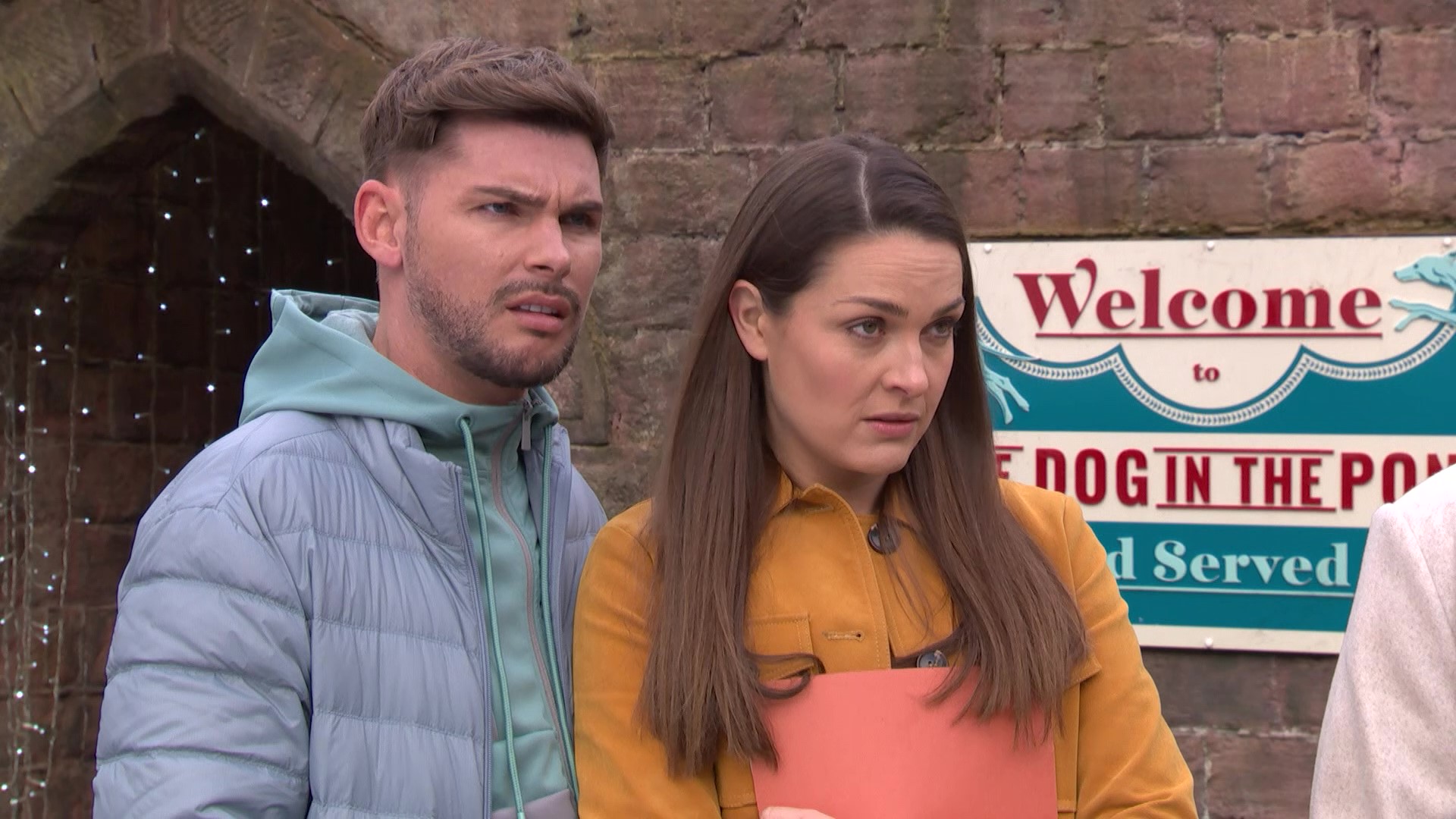 Glynis Barber on Hollyoaks with Ste Hay (Kieron Richardson) and Sienna Blake (Anna Passey)