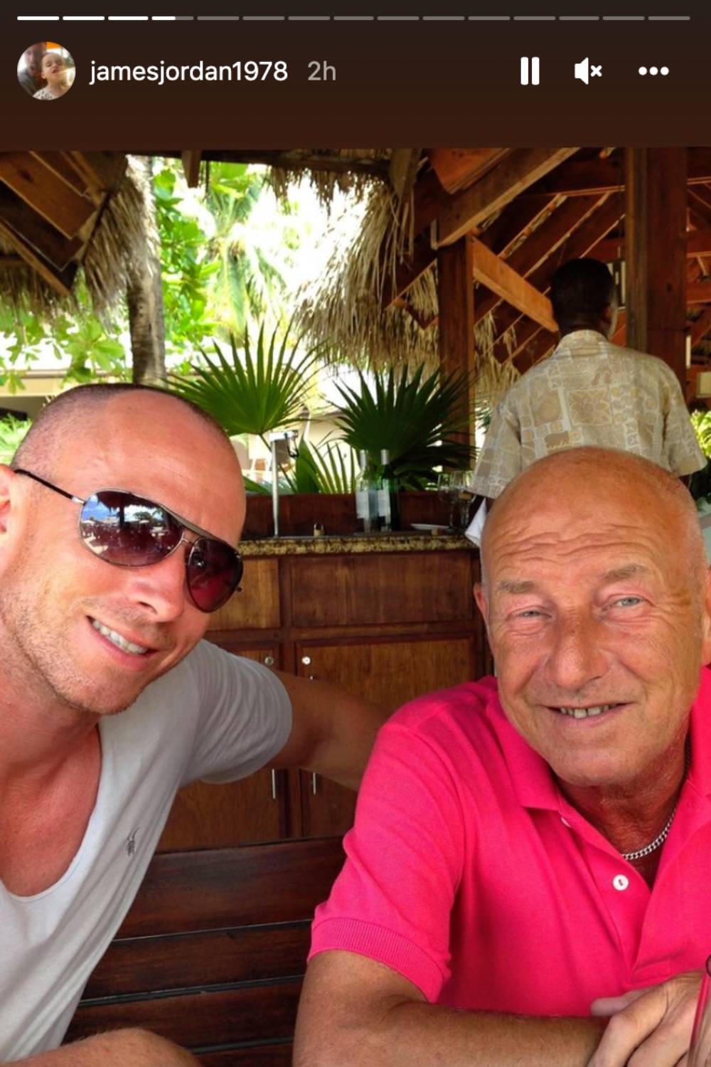 James Jordan with his dad