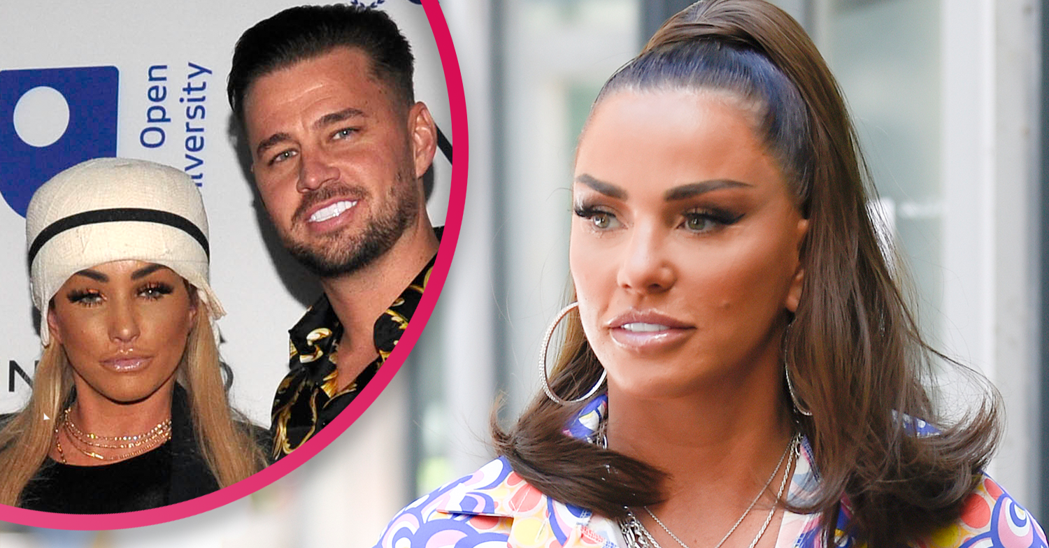 Katie Price and Carl Woods smiling