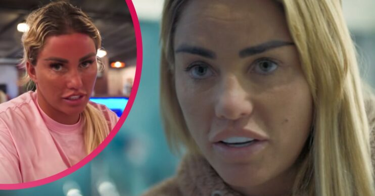 Katie Price looking sunburnt