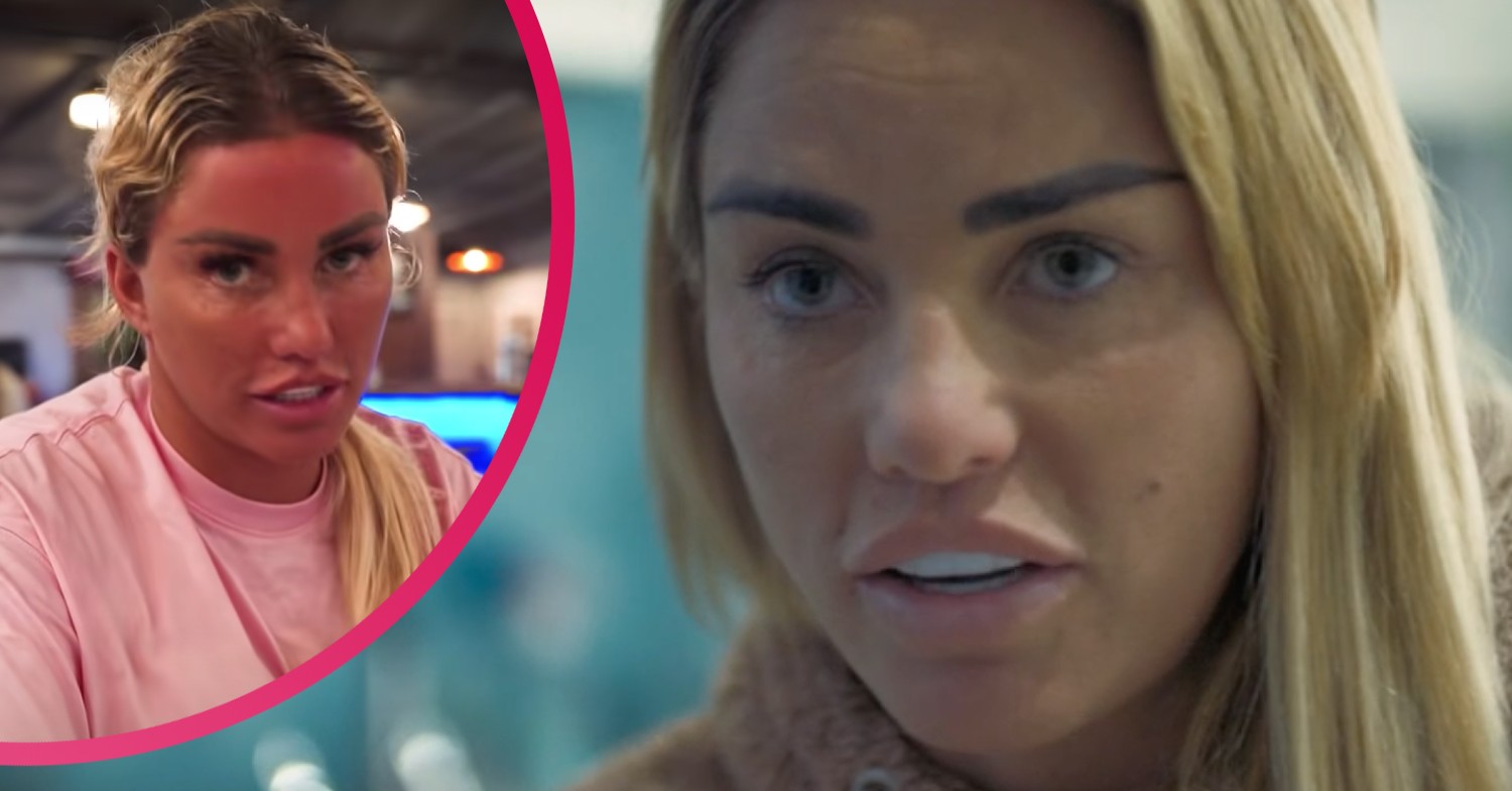Katie Price looking sunburnt