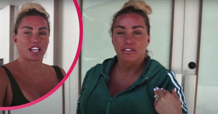 Katie Price looking bloated on holiday
