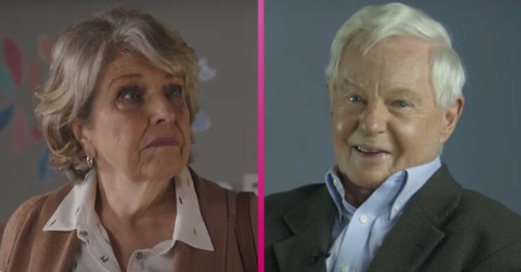 Two of the stars of Last Tango in Halifax chatting