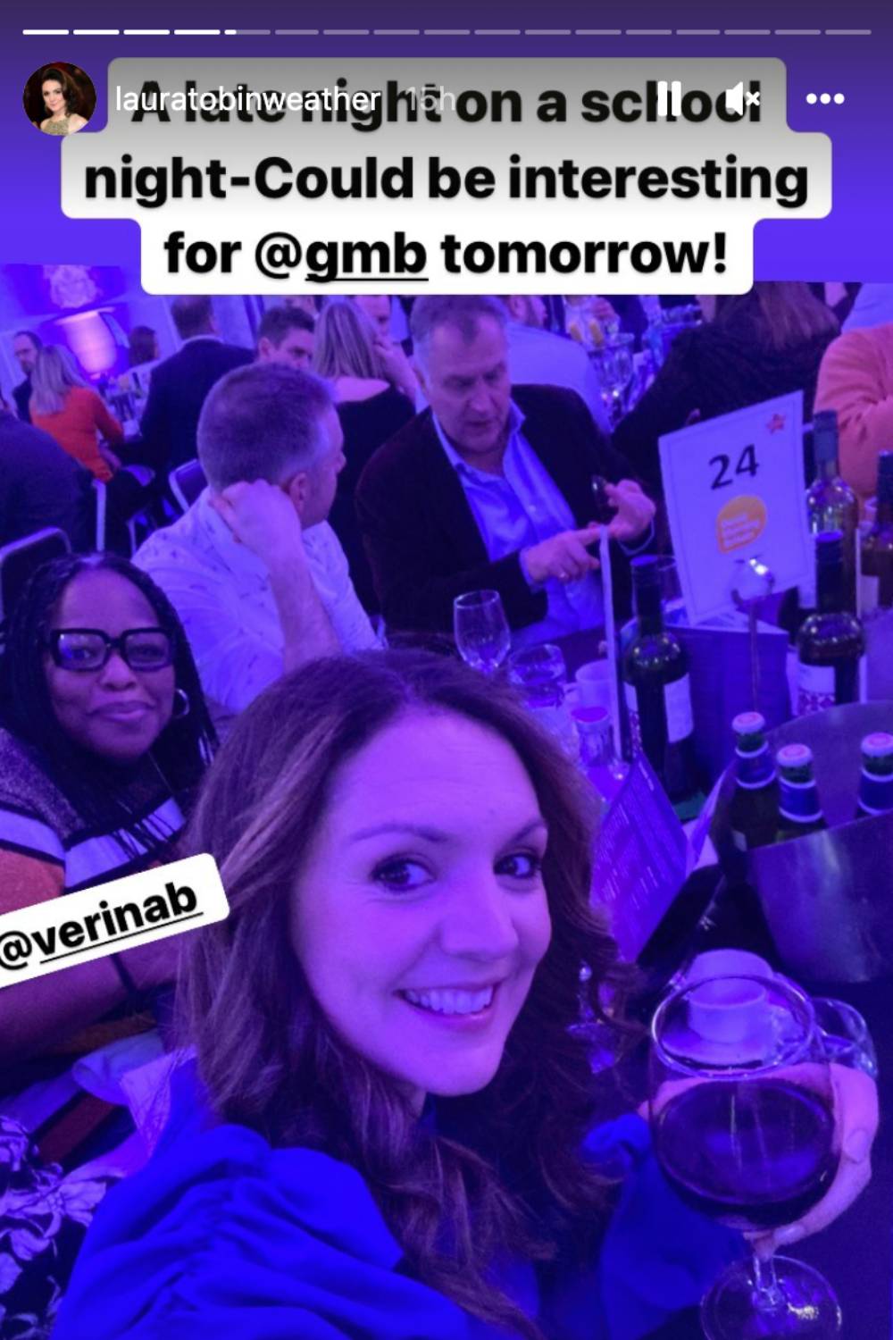 The night before the Good Morning Britain after