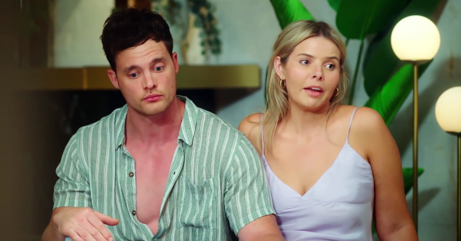 MAFS Australia stars Olivia and Jackson looking tense