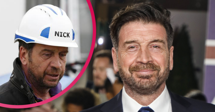 Nick Knowles smiling and on DIY SOS