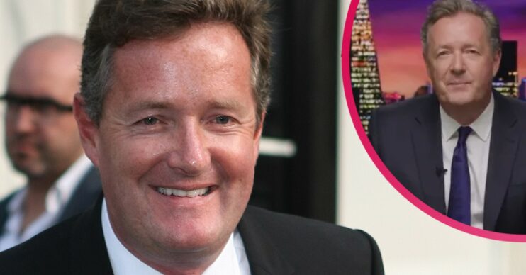 piers Morgan smiling and on TV in America
