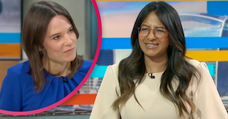 GMB host Ranvir today in glasses