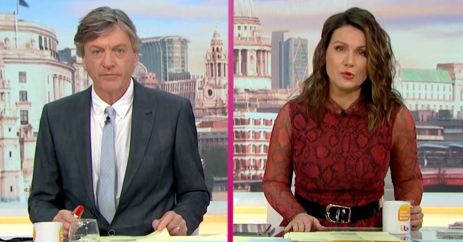 Good Morning Britain hosts Susanna Reid and Richard Madeley