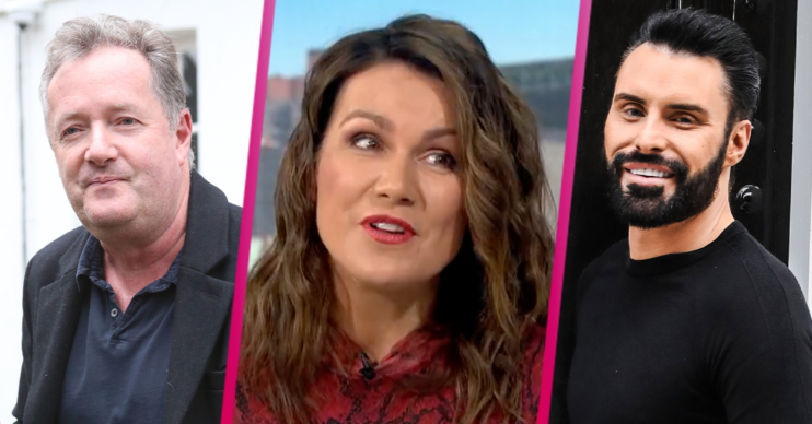 GMB host Susanna with Piers and Rylan