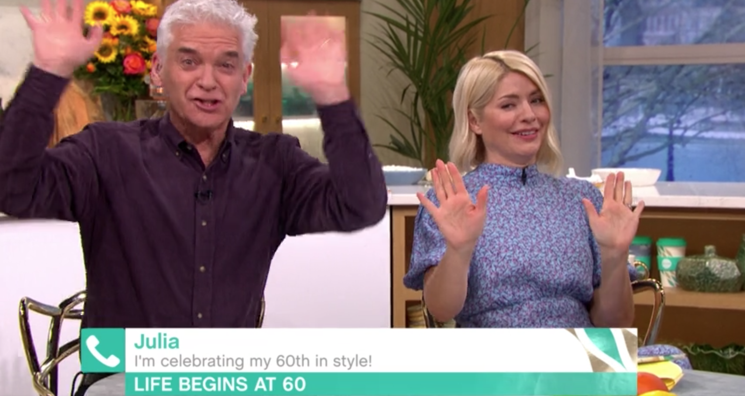 ITV this morning hosts holly and phil