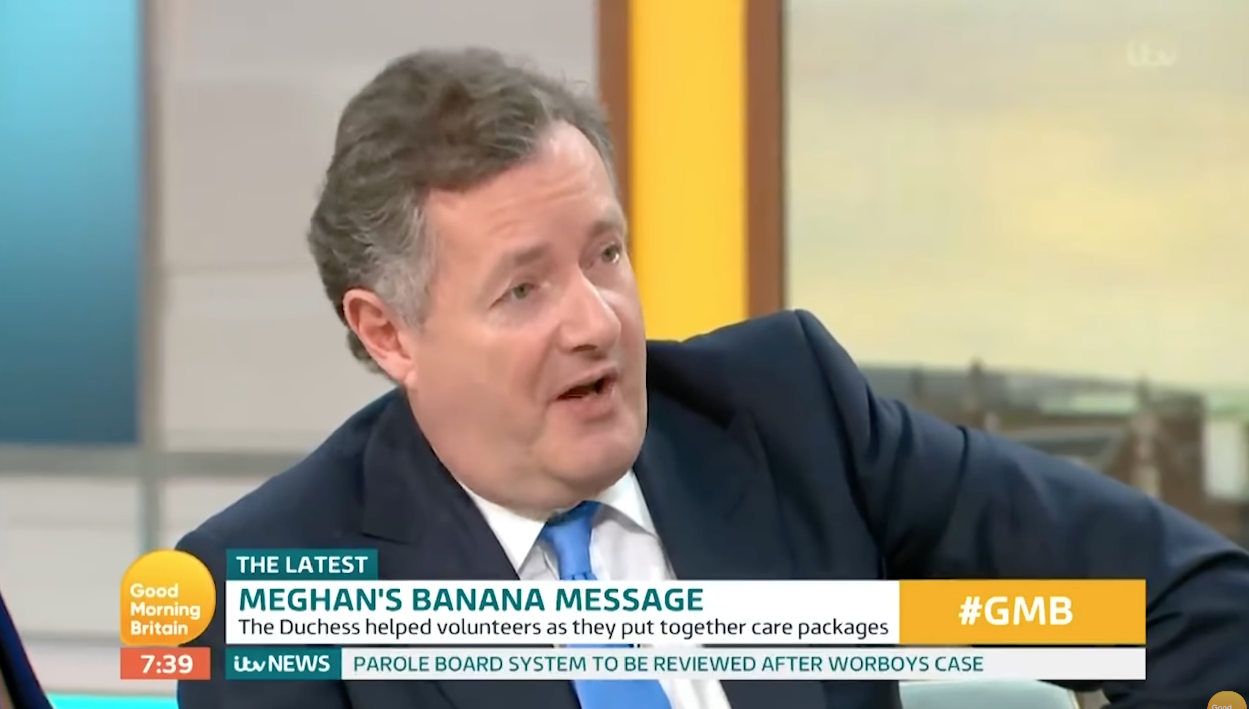 Piers Morgan ranting on GMB