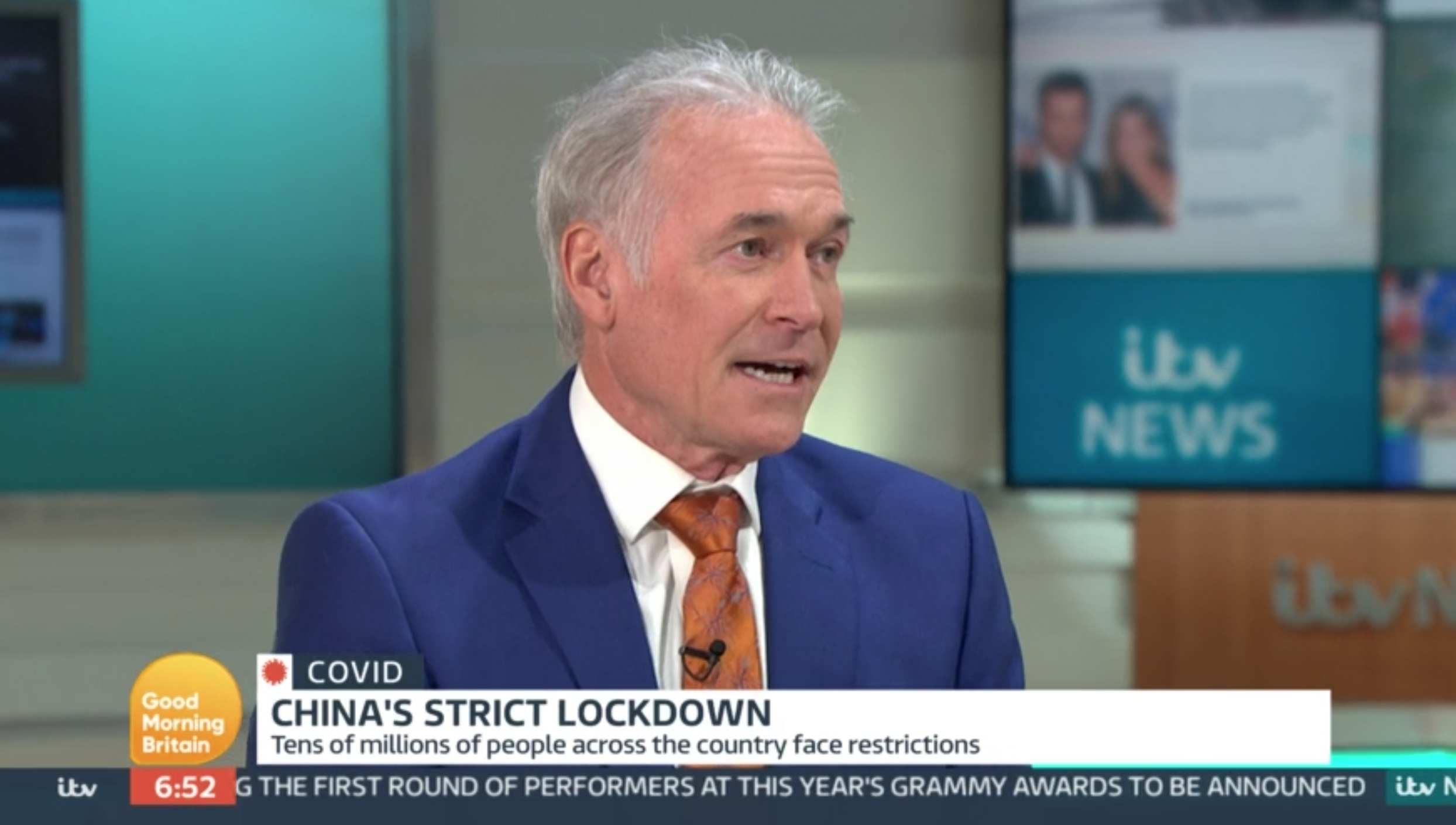 GMB medic Dr Hilary Jones on the show