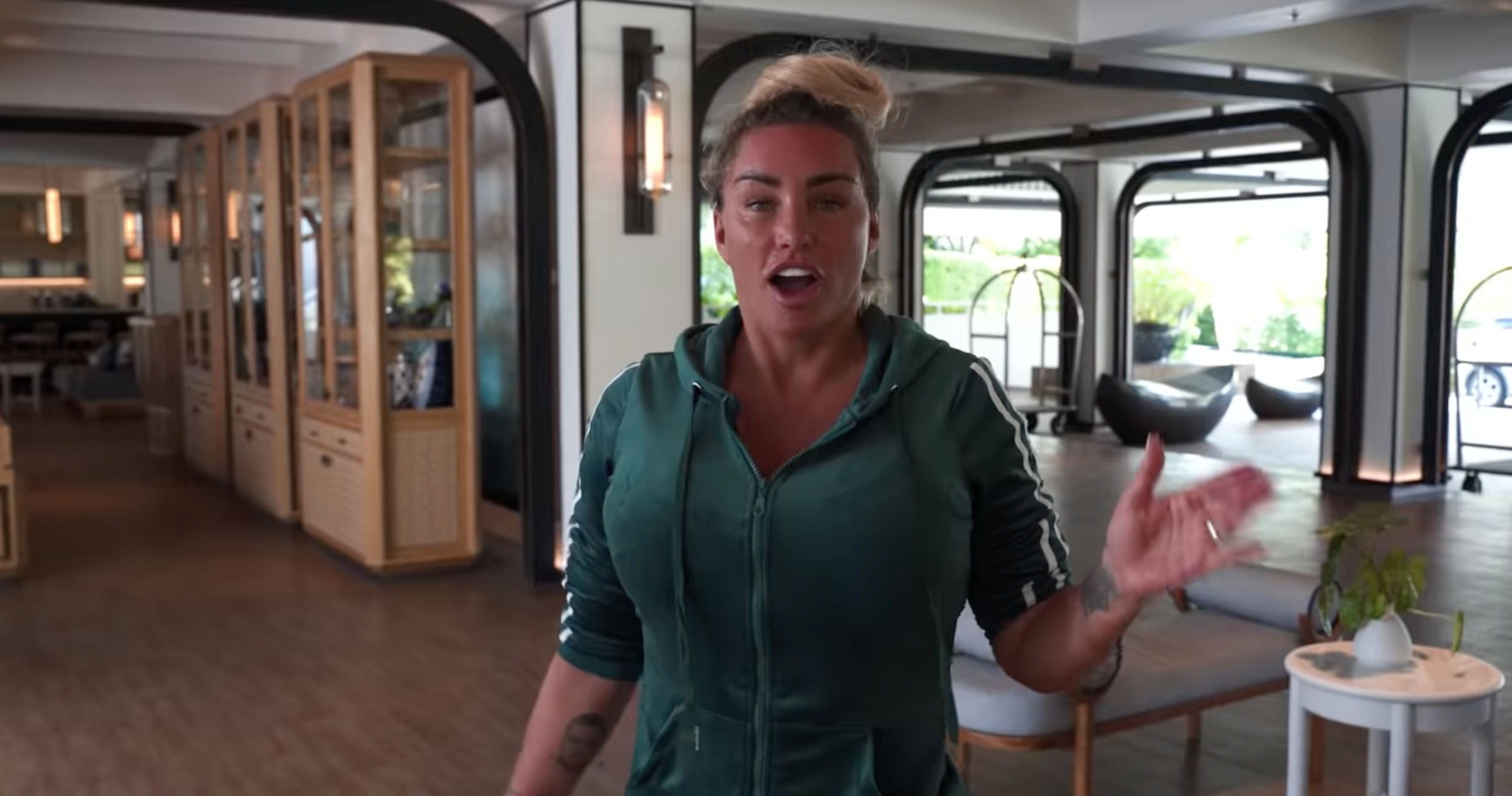 Katie Price on holiday