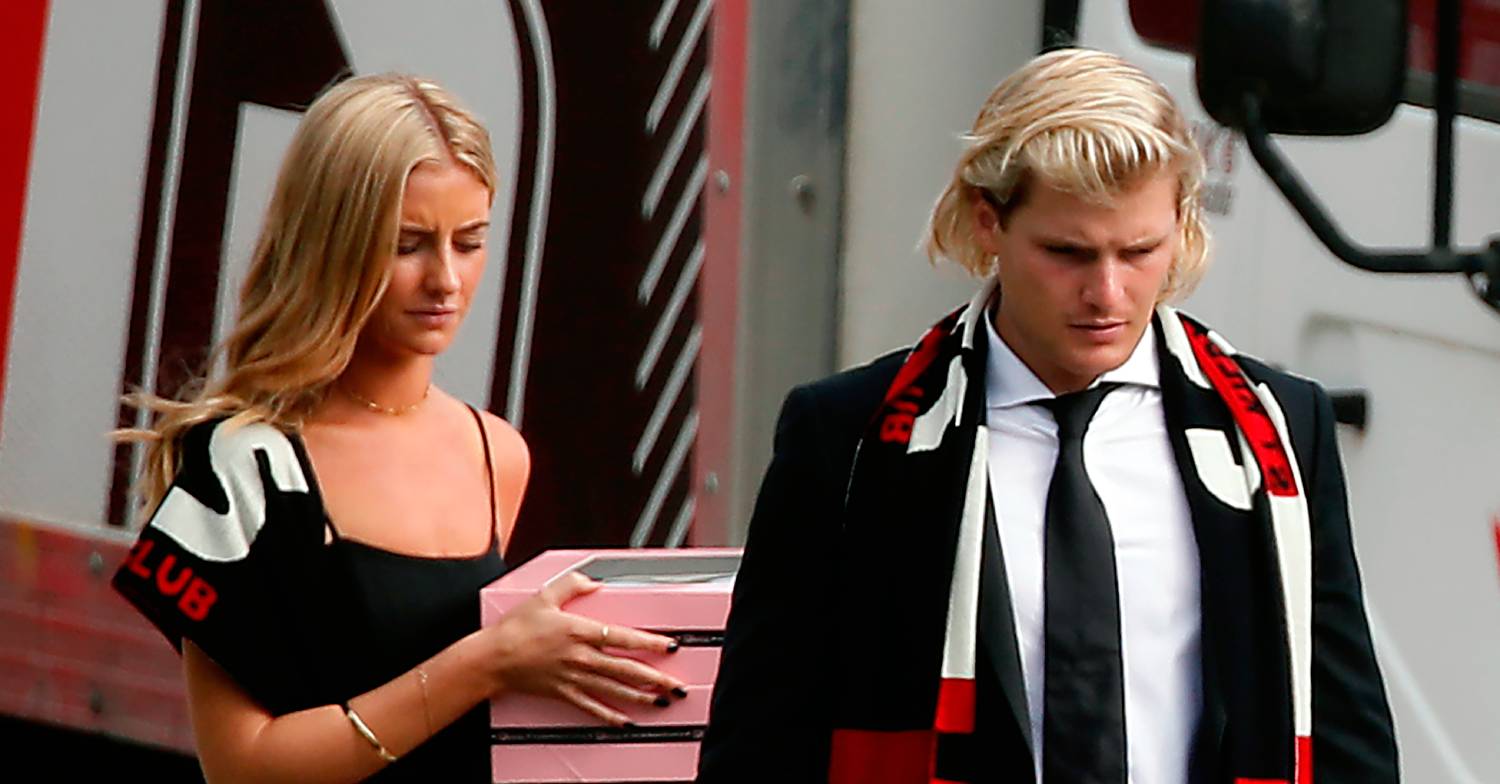 Brooke Warne and Jackson Warne mourn their late father