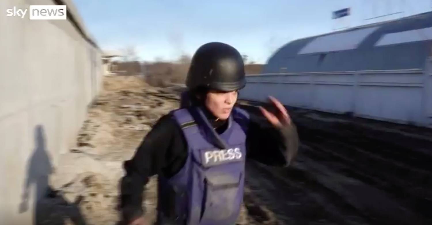 Producer Dominique Van Heerden after rolling down an embankment