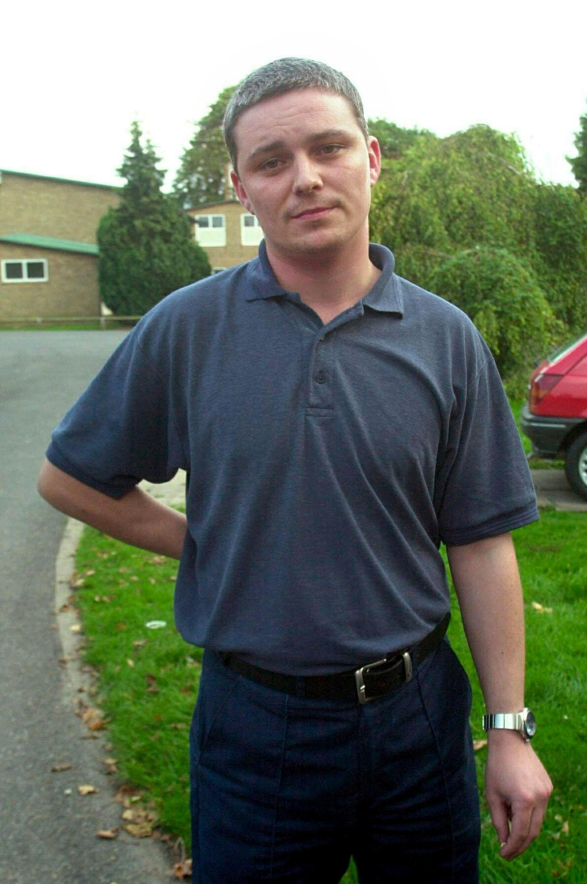 Soham killer Ian Huntley speaking to the press