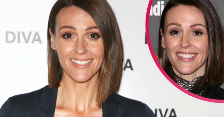 Suranna Jones smiling at an event