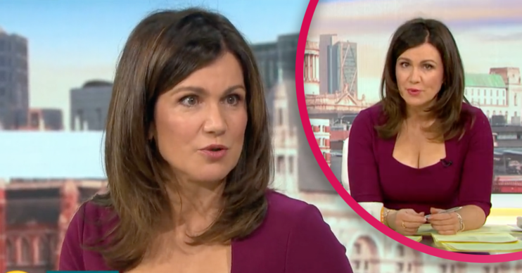 GMB today: Susanna Reid in a low cut dress