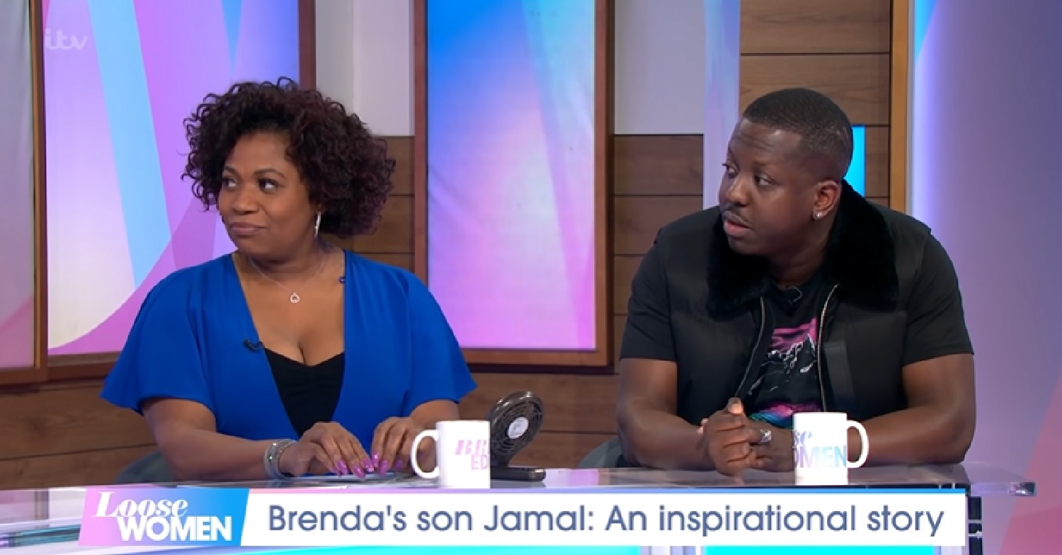 Brenda Edwards and her son Jamal on Loose Women last year