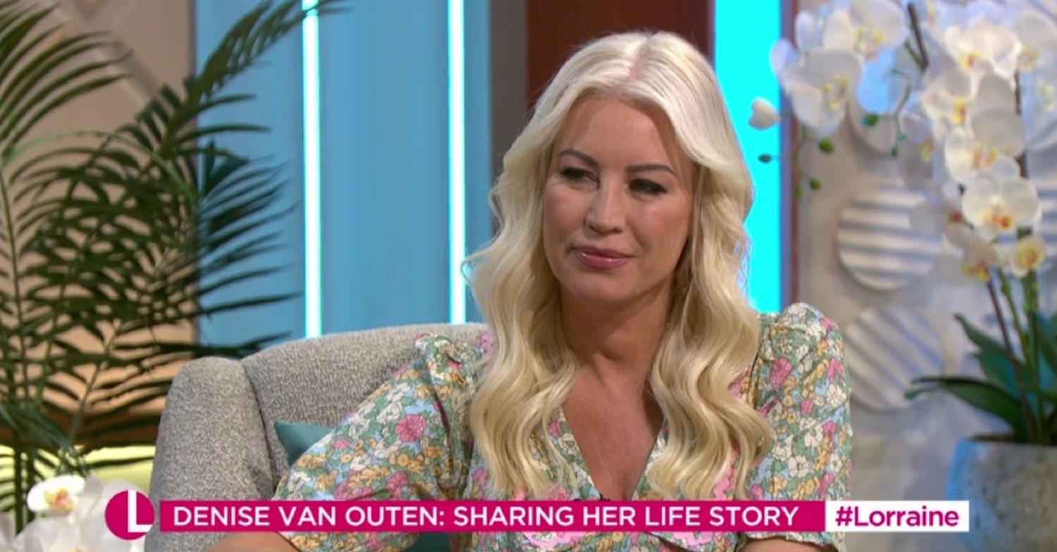 Denise Van Outen speaking on Lorraine 