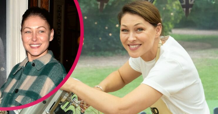 Emma Willis on Celebrity Bake Off