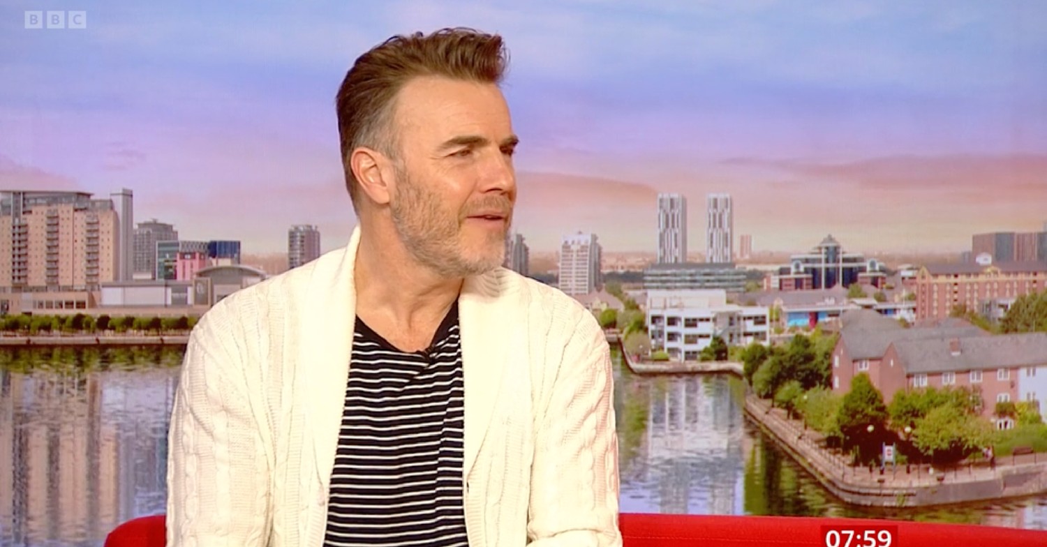 Gary Barlow talking on BBC Breakfast