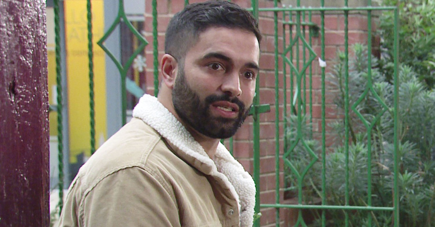 Imran Habeeb will make a shocking choice in Coronation Street about Abi's baby (Credit: ITV)