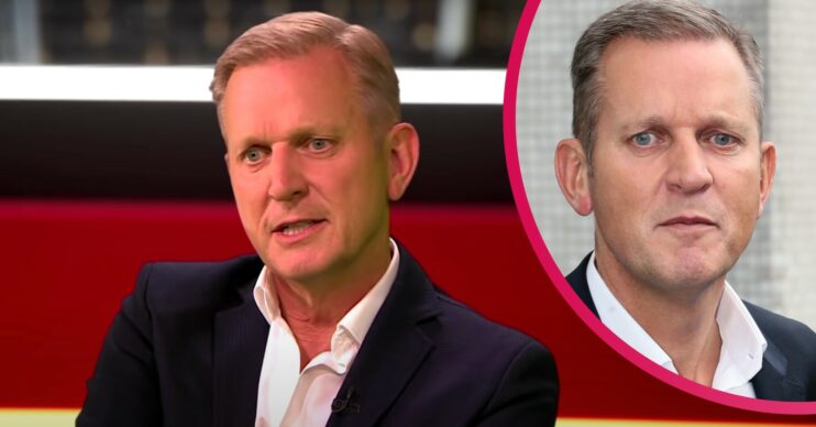 Jeremy Kyle speaking to the camera and looking annoyed