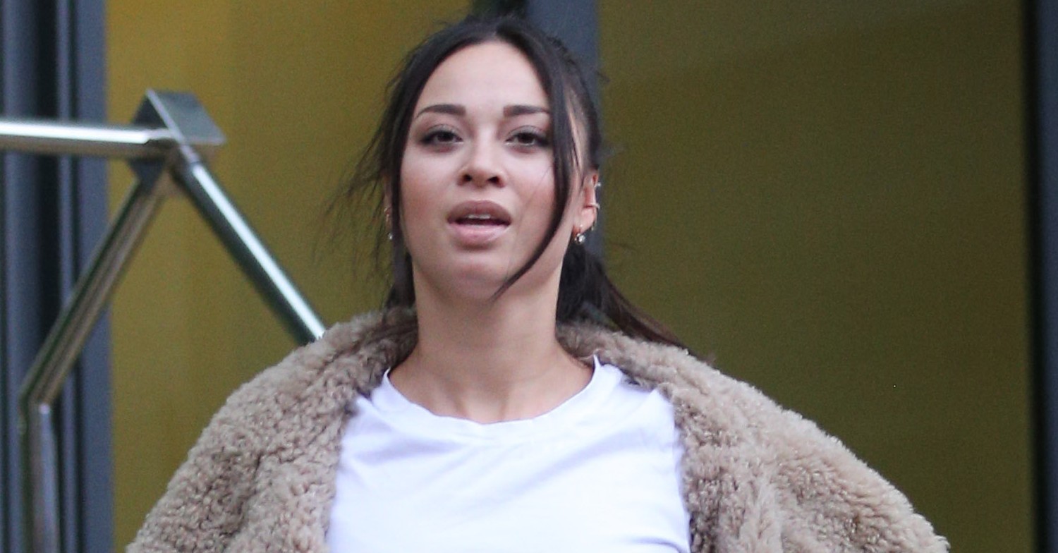 Strictly dancer Katya Jones looking windswept