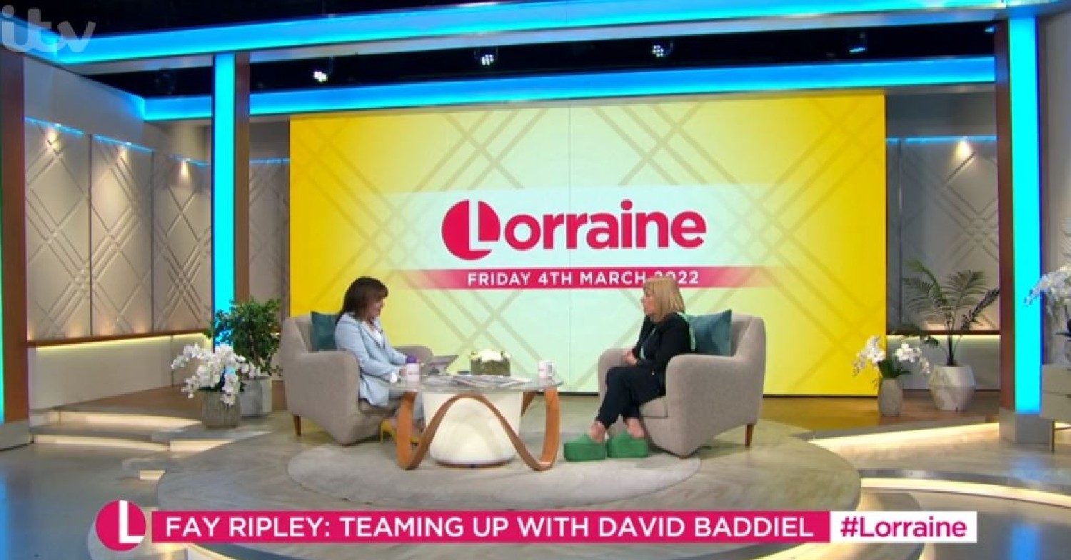 Fay Ripley on Lorraine today