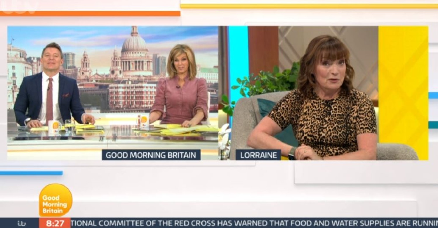 Lorraine Kelly on her show today