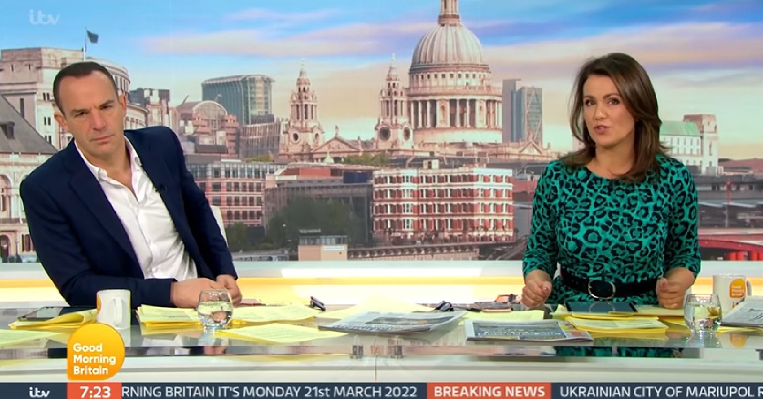 Martin Lewis hosts GMB with Susanna Reid