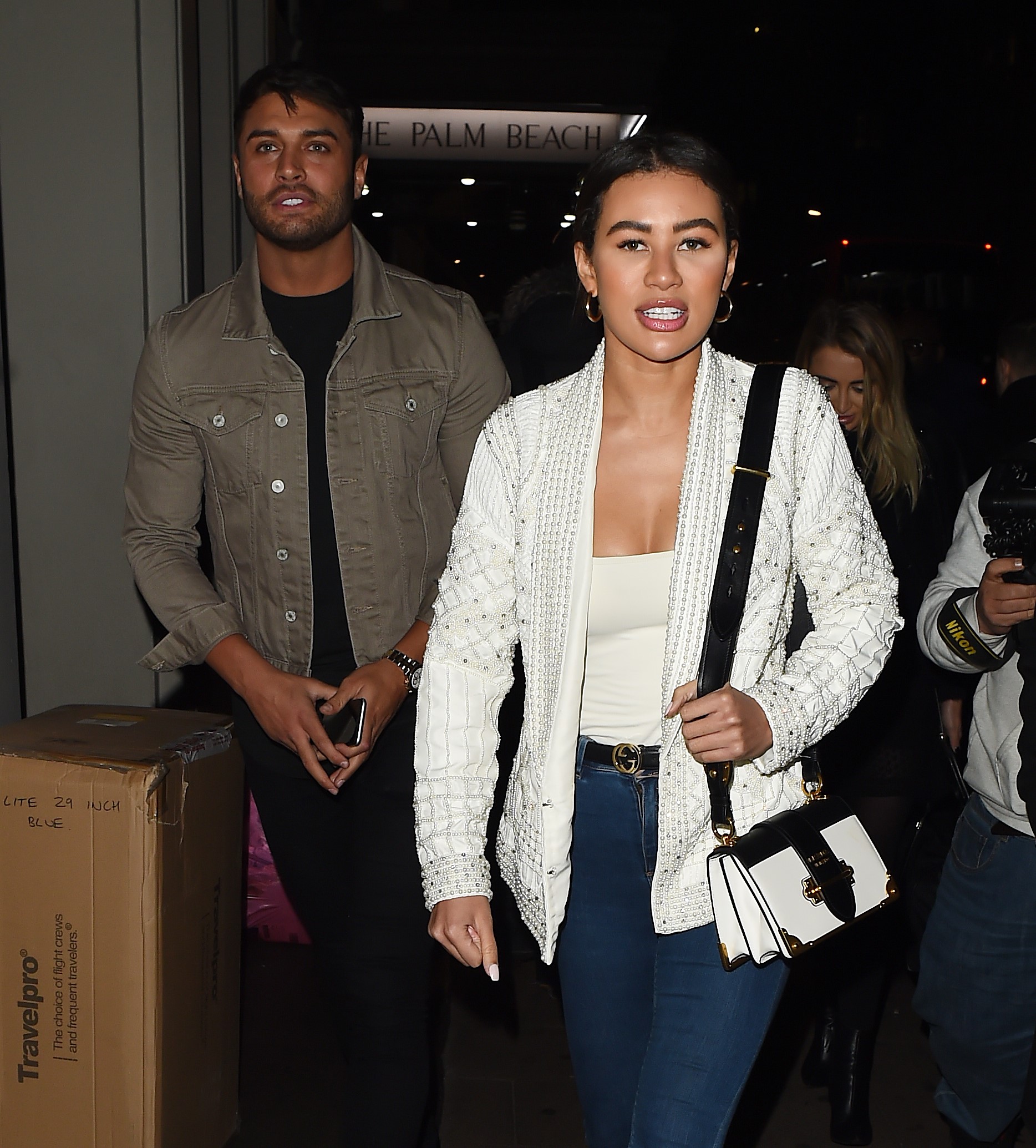 Mike Thalassitis and Montana Brown during night out
