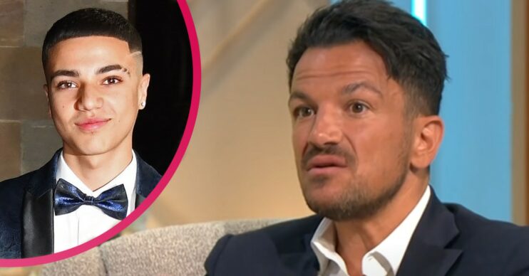 Peter Andre reunites with mum with Junior
