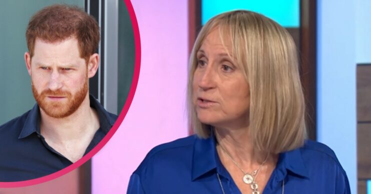 Prince Harry alongside Carol McGiffin, who ranted about him on Loose Women