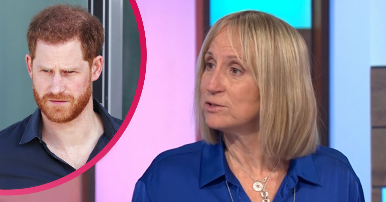 Prince Harry alongside Carol McGiffin, who ranted about him on Loose Women